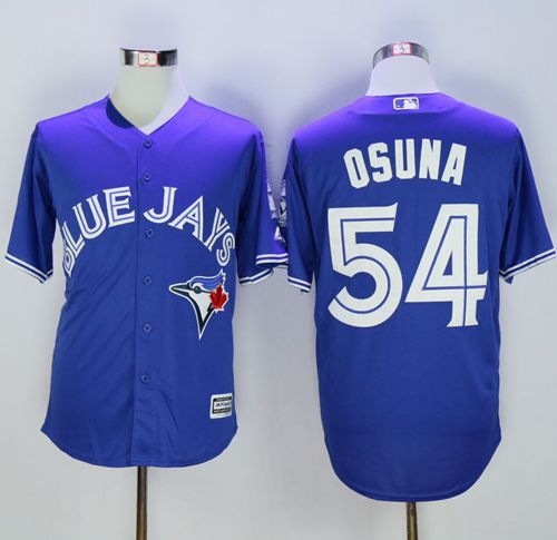Blue Jays #54 Roberto Osuna Blue New Cool Base 40th Anniversary Stitched MLB Jersey - Click Image to Close